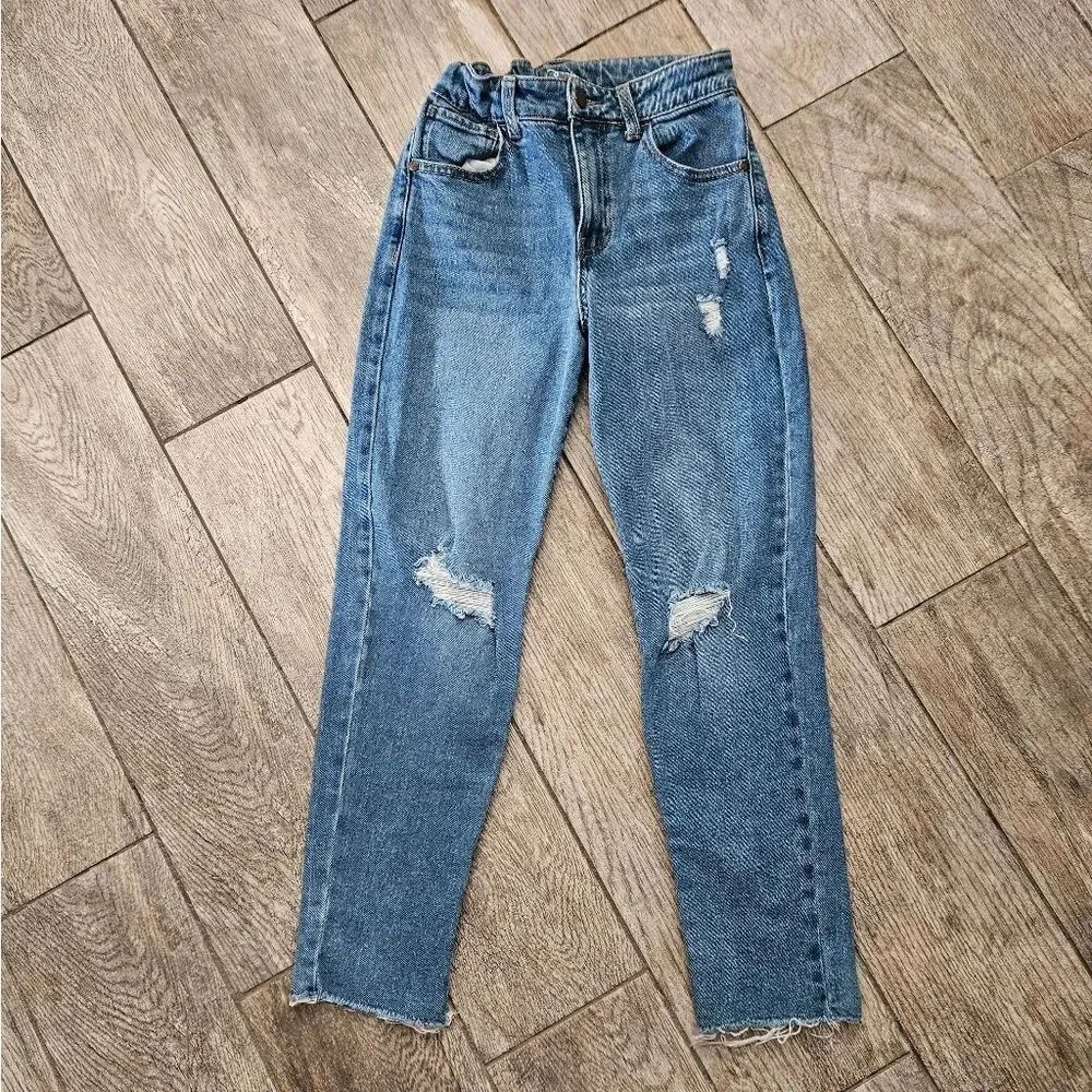 Art Class Distressed Straight Leg Jeans Size 12